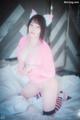 [BLUECAKE] Bambi (밤비): Naughty Cats Pink & Mint RED (145 photos) P20 No.a506c8